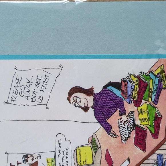 Vintage A Slice of Life Original Cartoon Art Ltd Ed prints TRAVEL humor Thayer - Picture 3 of 8